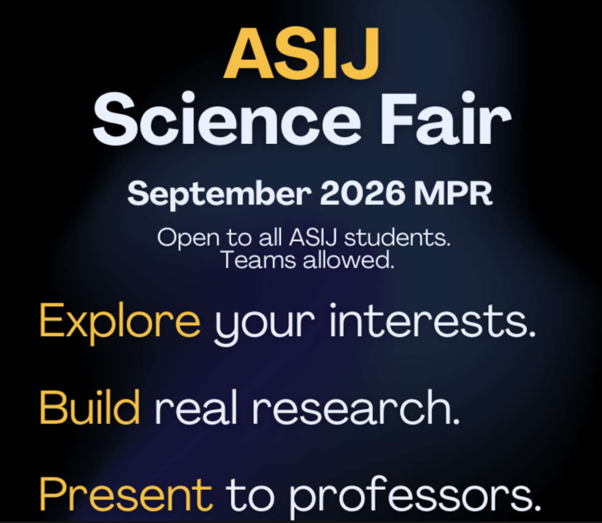 The Architecture of Curiosity at ASIJ Science Fair